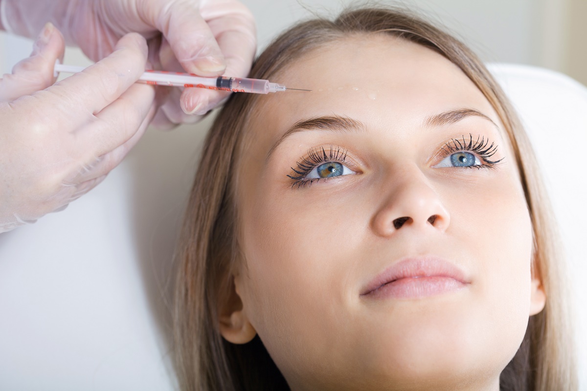 woman getting injectables