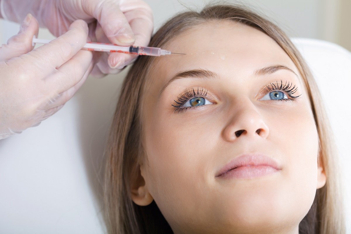 woman getting injectables