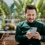 Man looking at his phone.