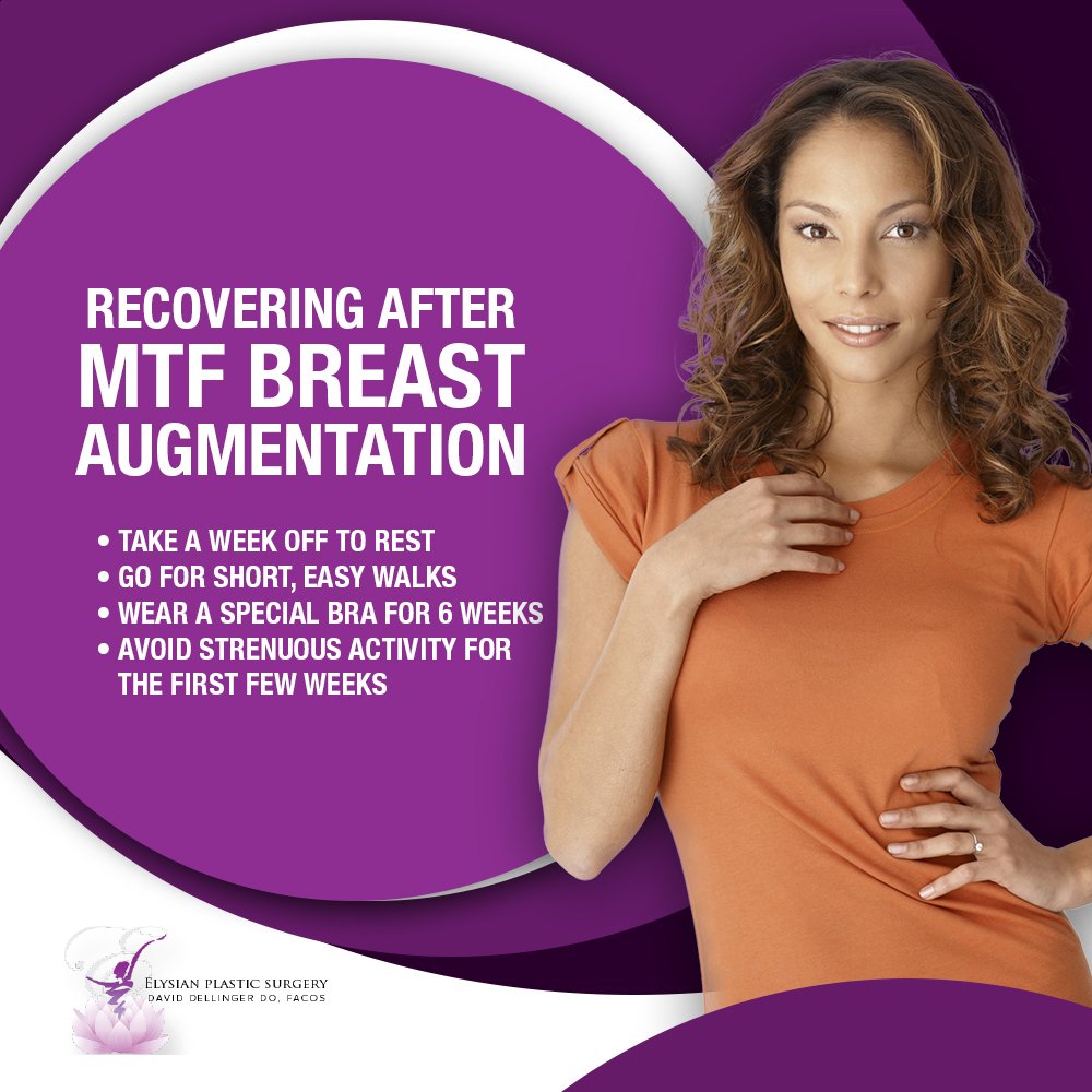 Recovering After MTF Breast Augmentation [Infographic]